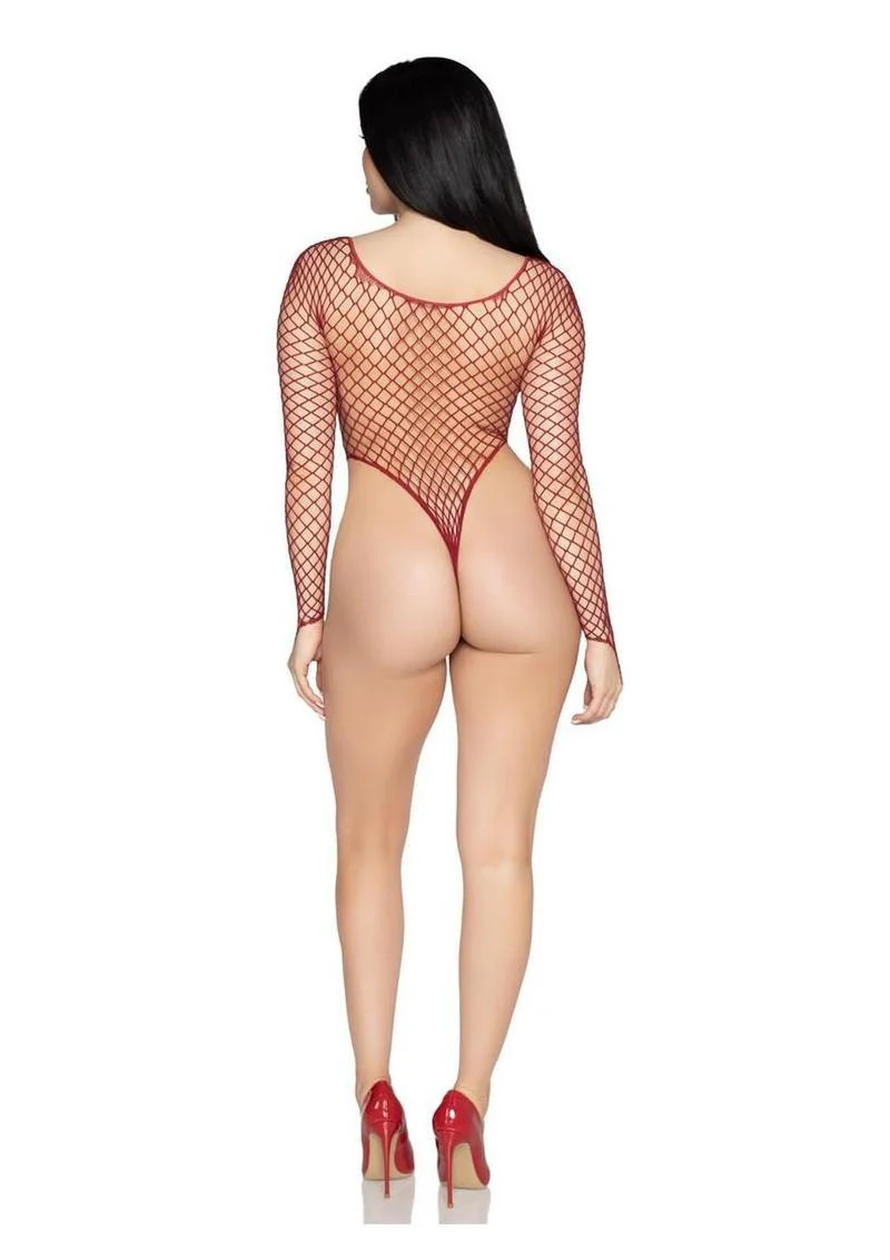 Fishnet High Cut Bodysuit - Image 7