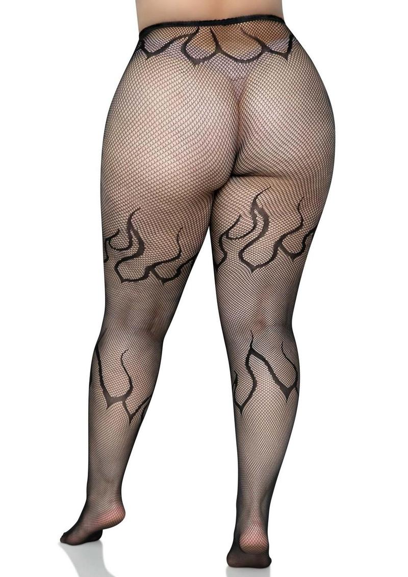 Flame Net Tights - Image 2