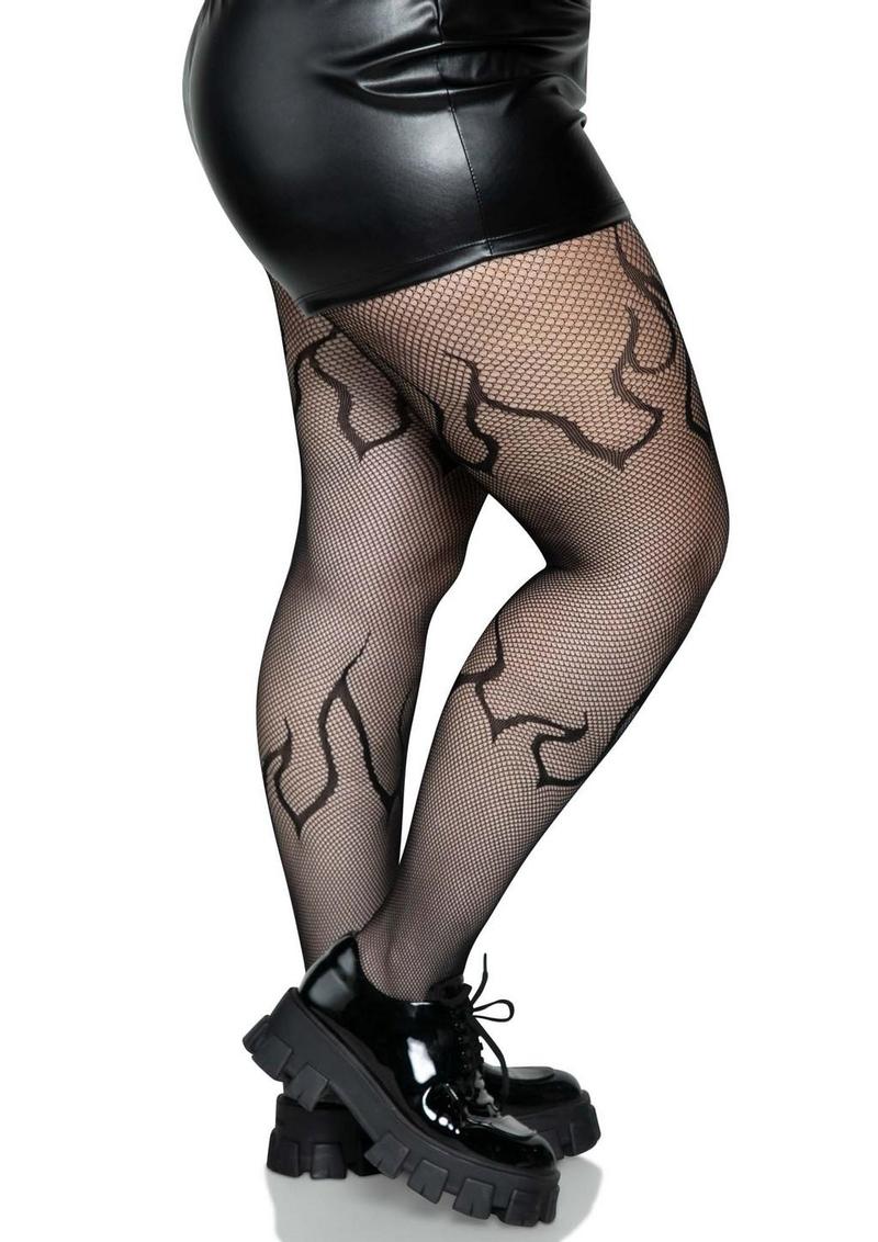 Flame Net Tights - Image 3