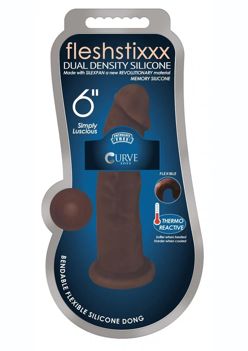 Fleshstixxx Dual Density Silicone Bendable Dong - Image 12