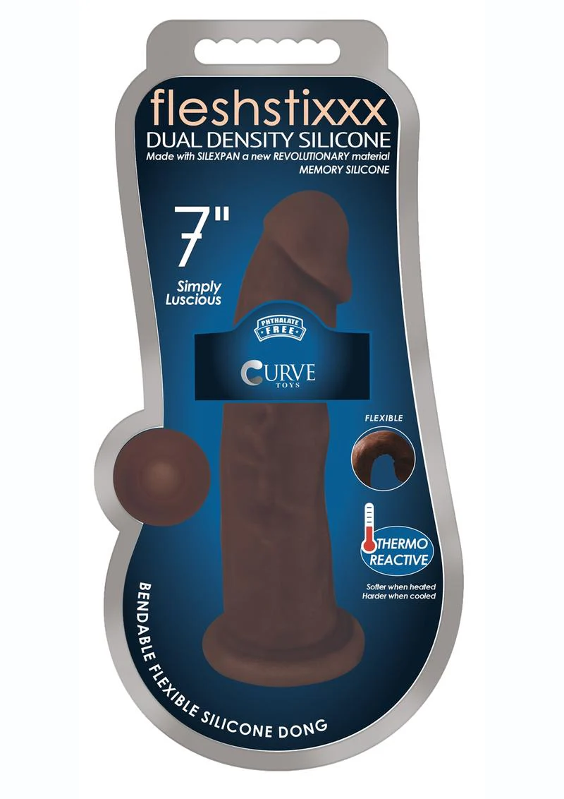 Fleshstixxx Dual Density Silicone Bendable Dong - Image 13