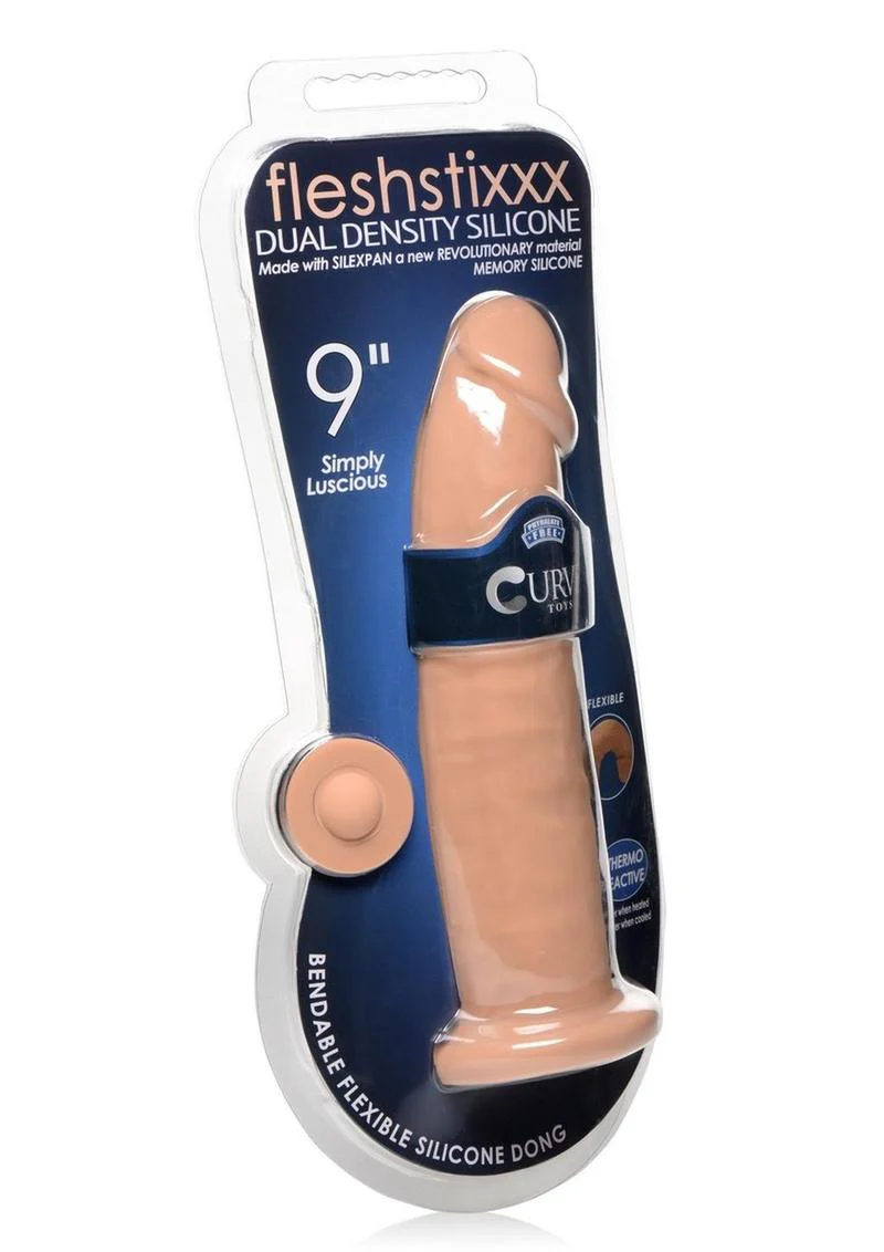 Fleshstixxx Dual Density Silicone Bendable Dong - Image 14