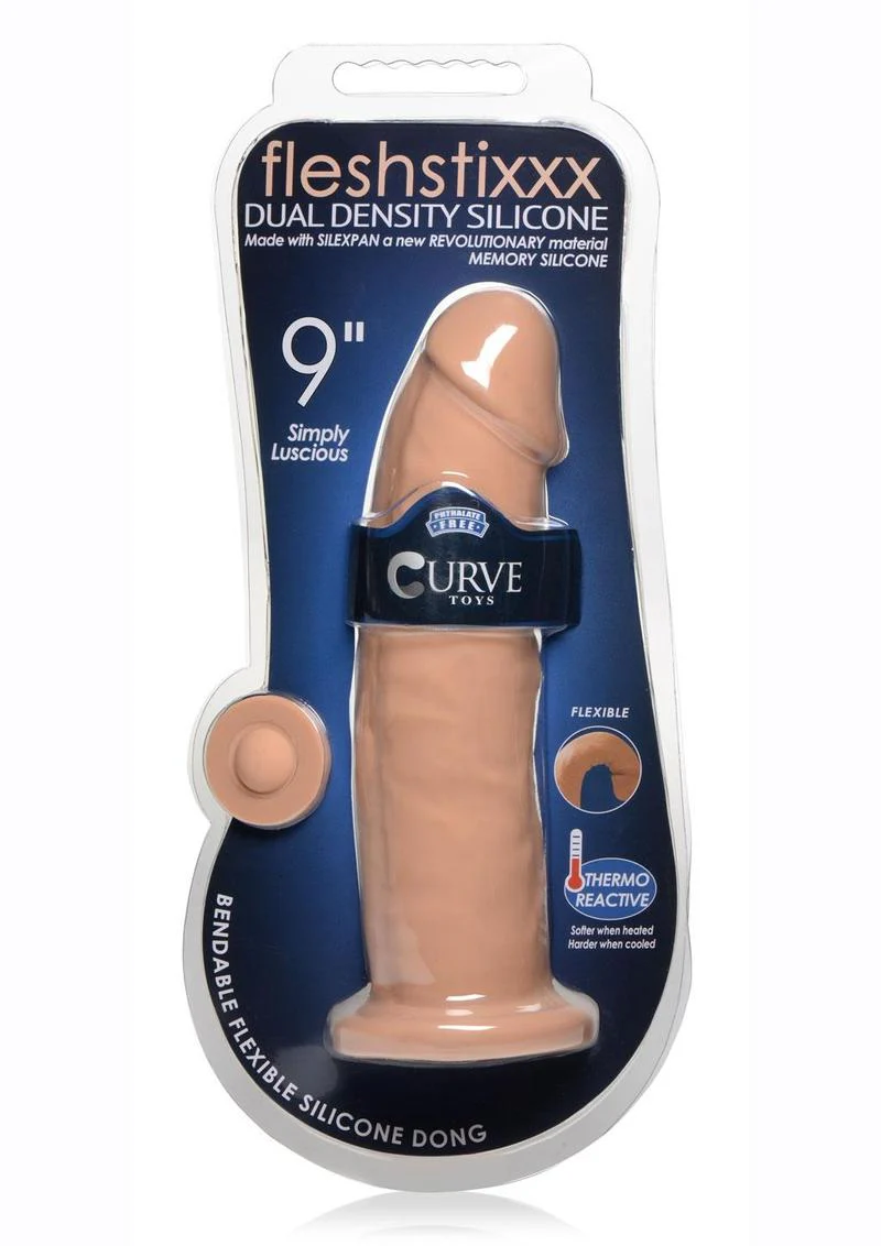 Fleshstixxx Dual Density Silicone Bendable Dong - Image 16