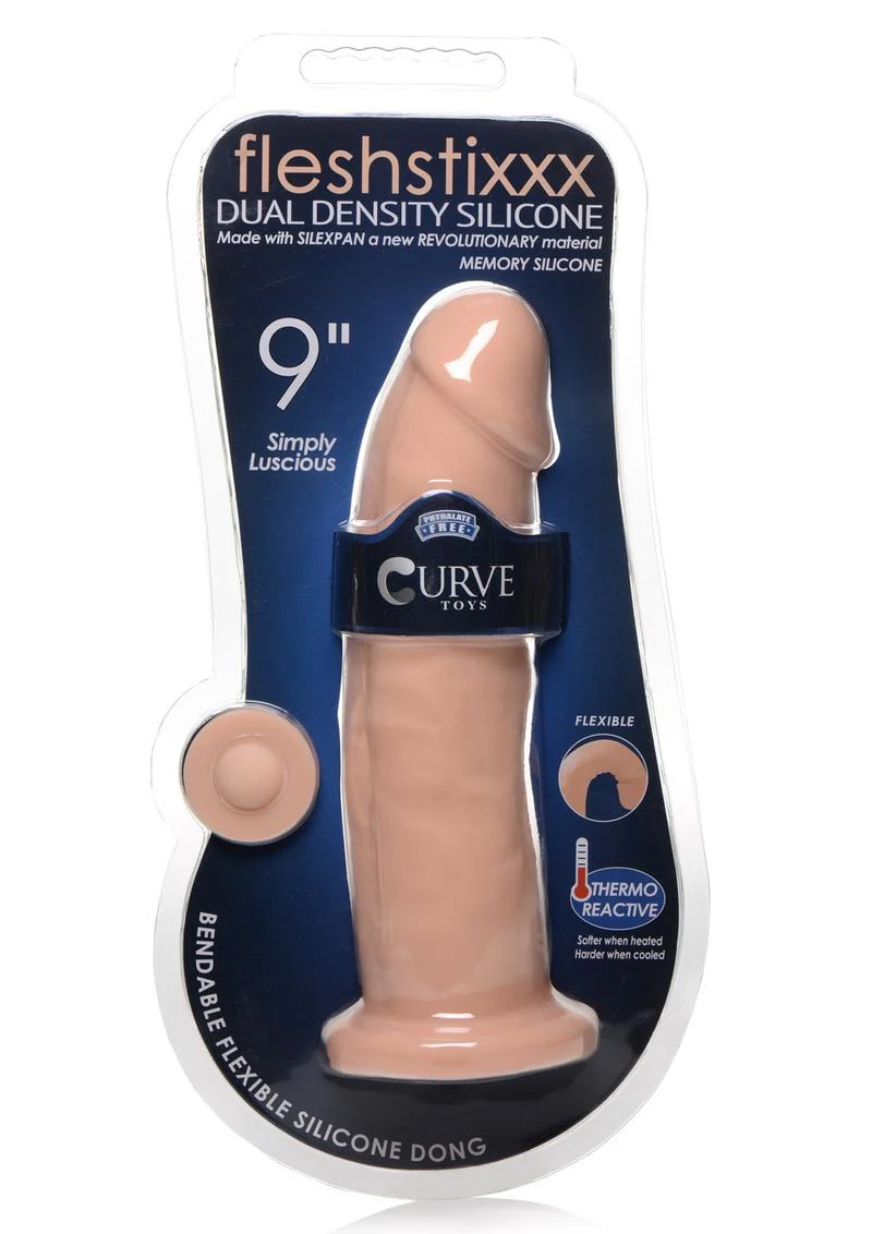 Fleshstixxx Dual Density Silicone Bendable Dong - Image 17