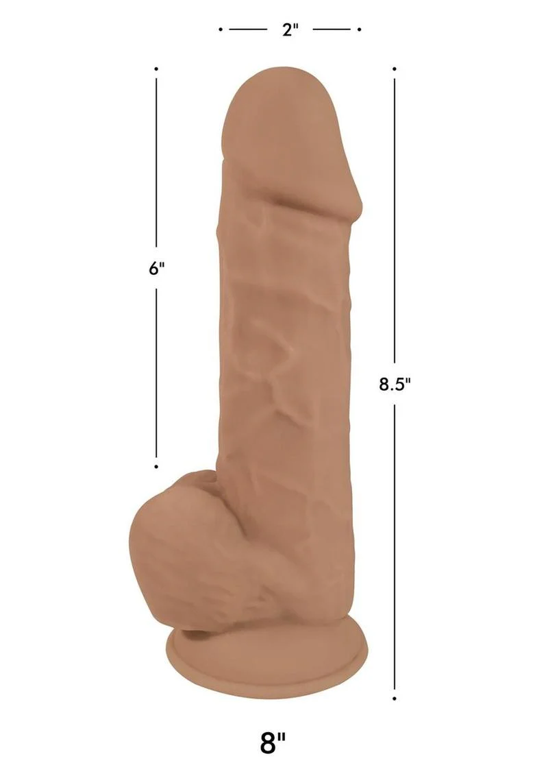 Fleshstixxx Dual Density Silicone Bendable Dong with Balls - Image 19