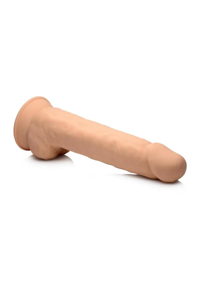 Fleshstixxx Dual Density Silicone Bendable Dong with Balls - Image 2