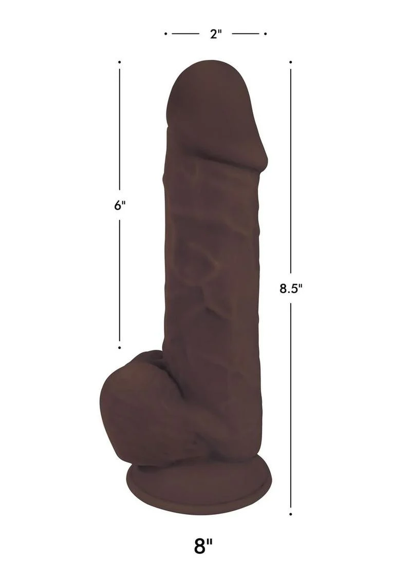 Fleshstixxx Dual Density Silicone Bendable Dong with Balls - Image 21