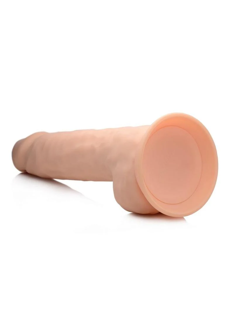 Fleshstixxx Dual Density Silicone Bendable Dong with Balls - Image 9