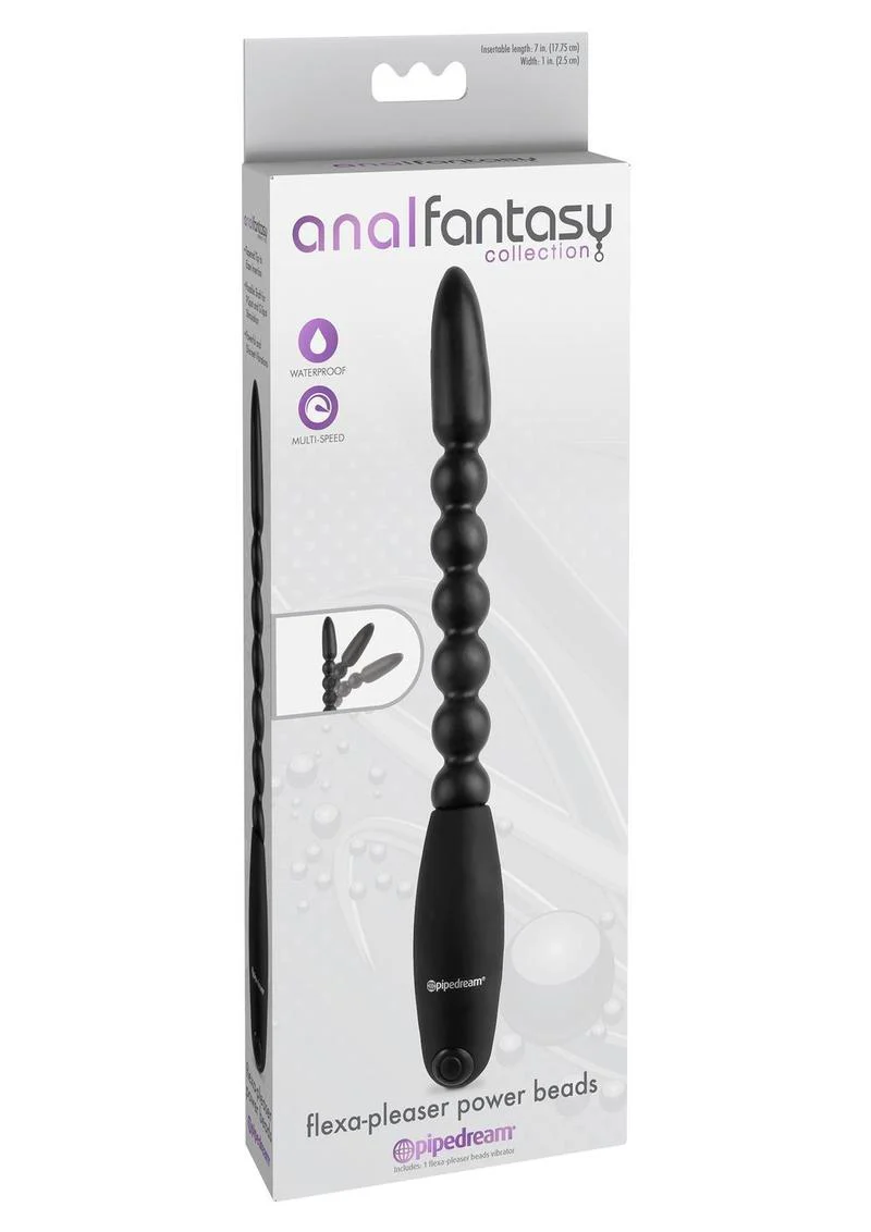 Flexa-Pleaser Power Beads Waterproof Multi-Speed Anal Beads - Image 3