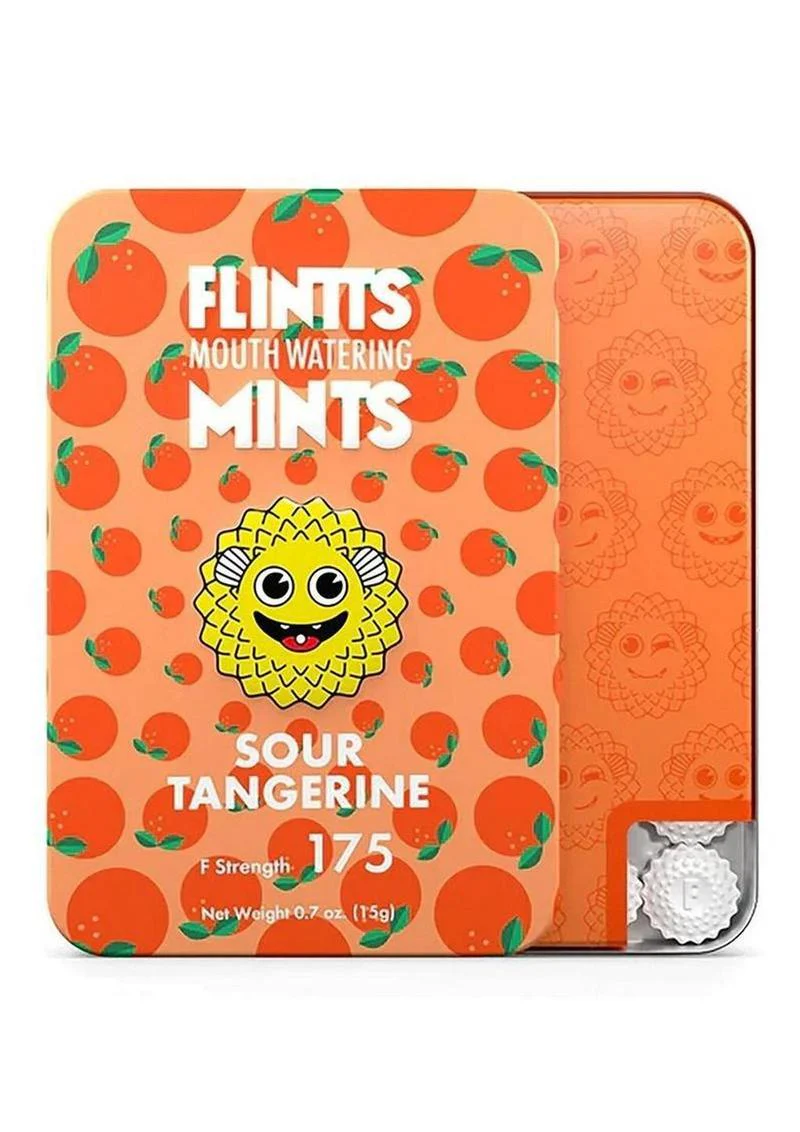 Flintts Sour Tangerine Mouth Watering Mints - Image 3