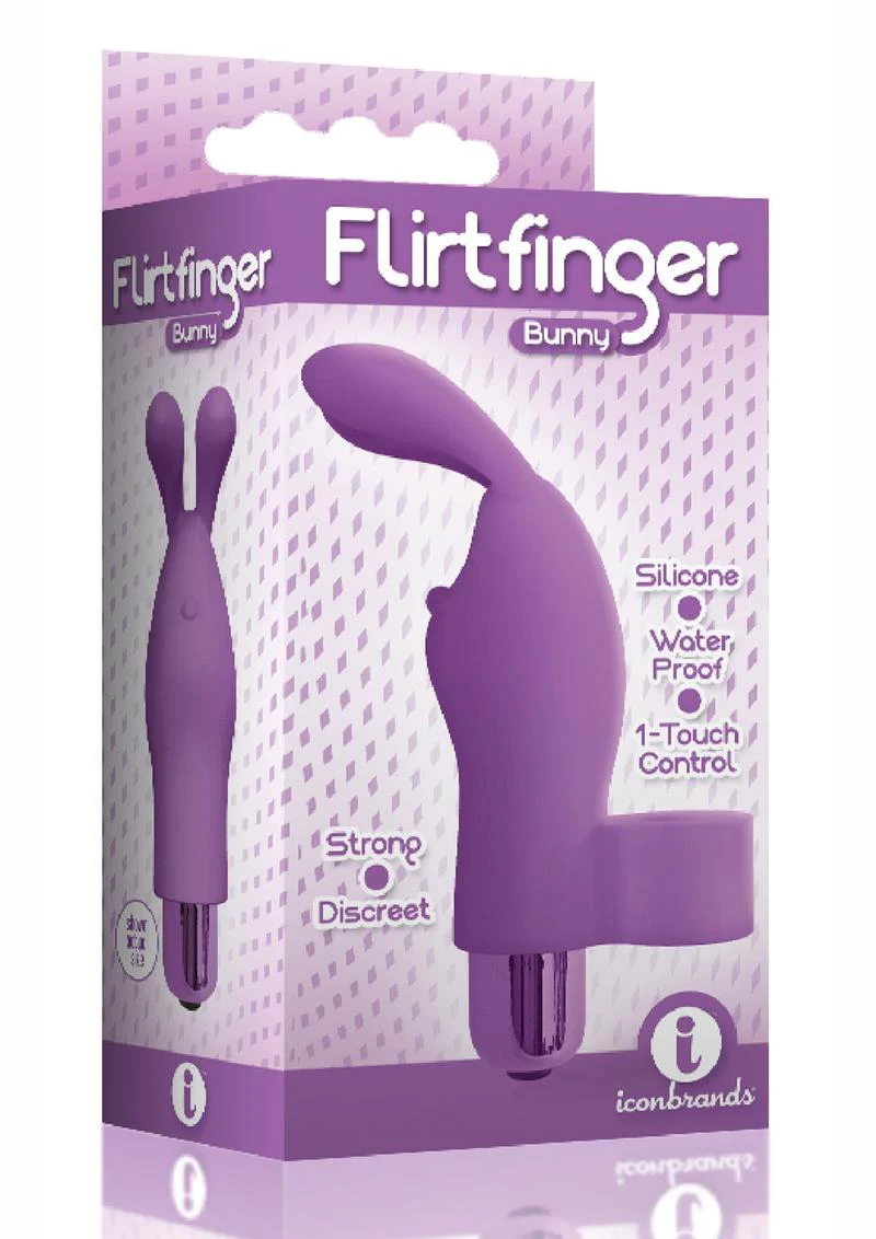 Flirtfinger Bunny Silicone Finger Vibrator - Image 6