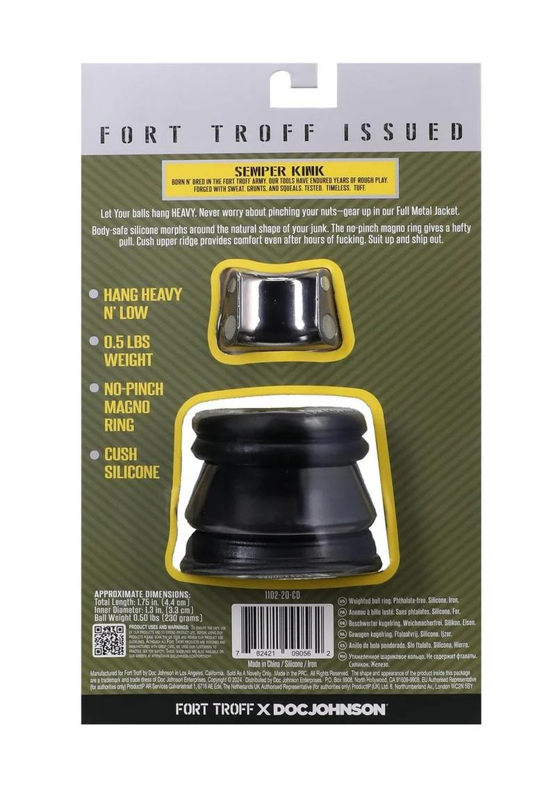 Fort Troff Full Metal Jacket Weighted Silicone Cock Ring Set - Image 3