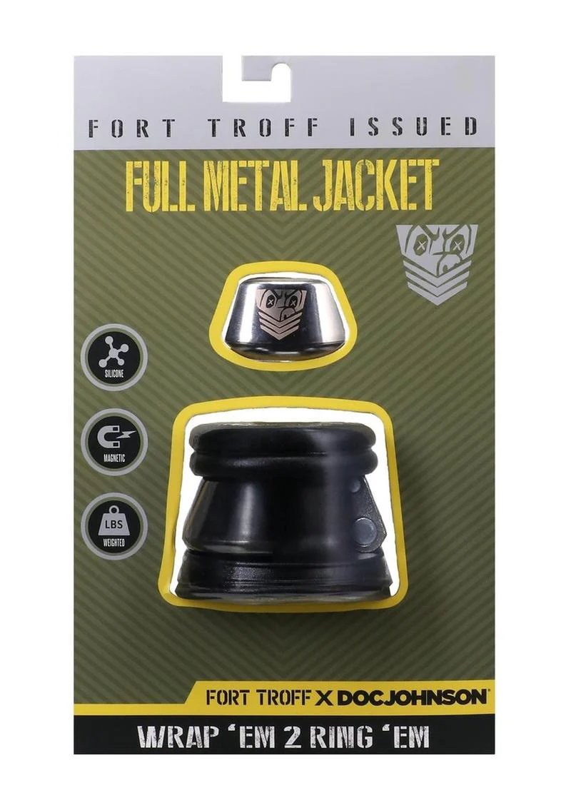 Fort Troff Full Metal Jacket Weighted Silicone Cock Ring Set - Image 4