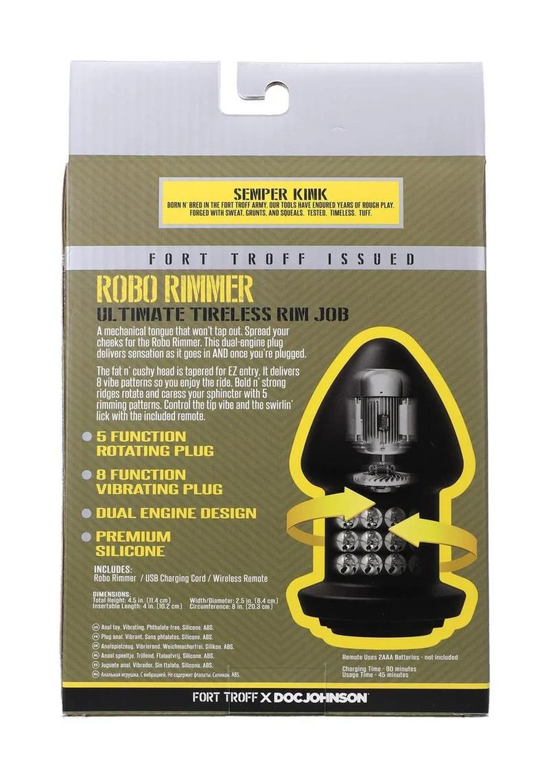 Fort Troff Robo Rimmer Rechargeable Anal Plug - Image 4