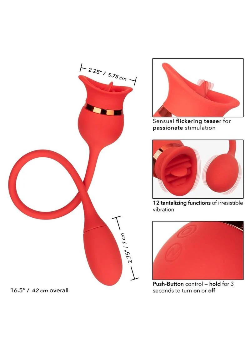 French Kiss Casanova Rechargeable Silicone Clitoral Stimulator - Image 3