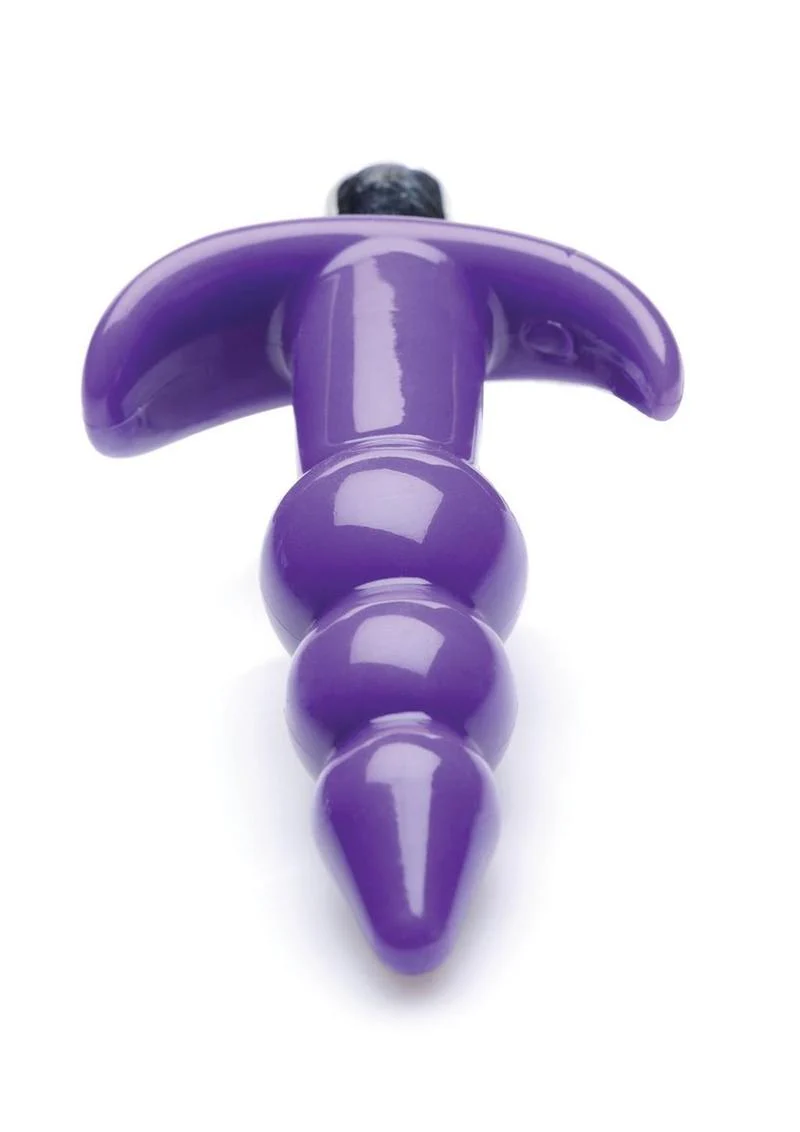 Frisky Bubbling Purple Ribbed Anal Plug - Image 3