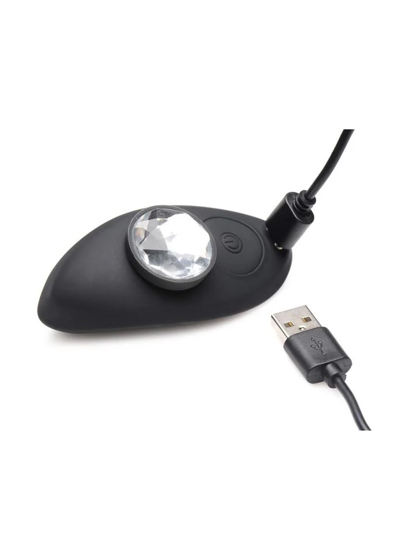 Frisky Naughty Knickers Bling Edition Silicone Panty Vibe with Remote Control - Image 3