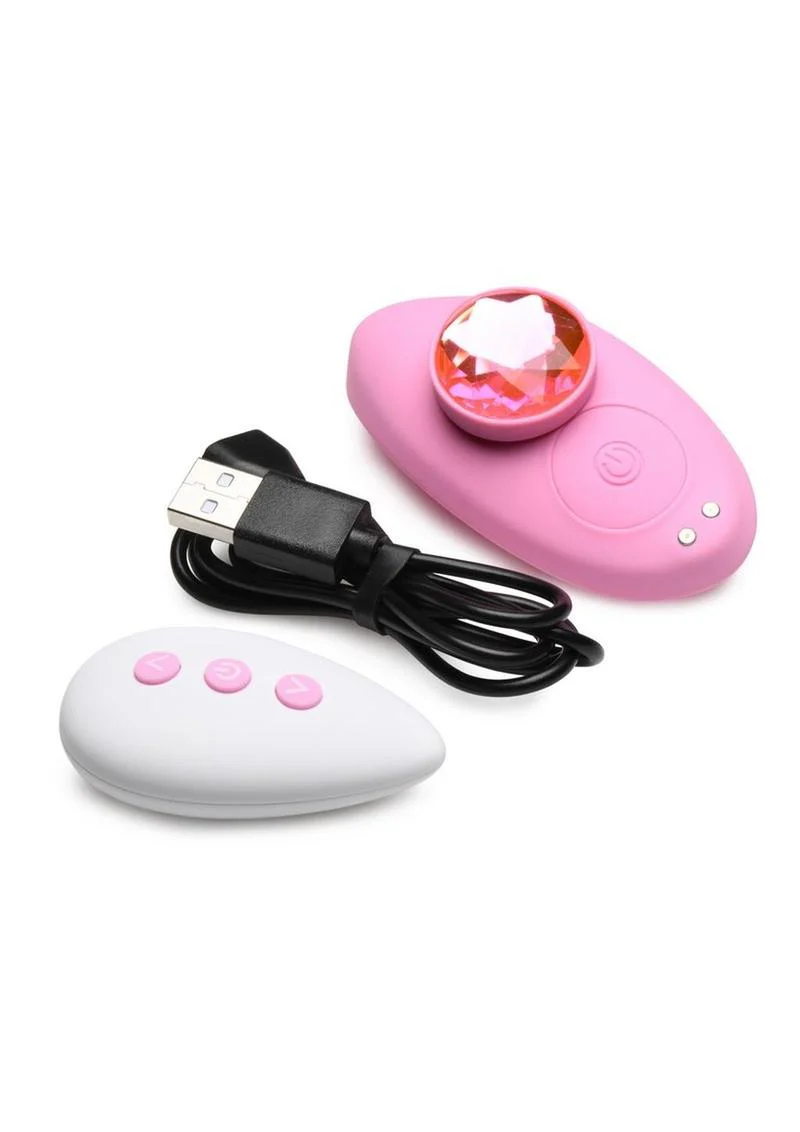 Frisky Naughty Knickers Bling Edition Silicone Panty Vibe with Remote Control - Image 4