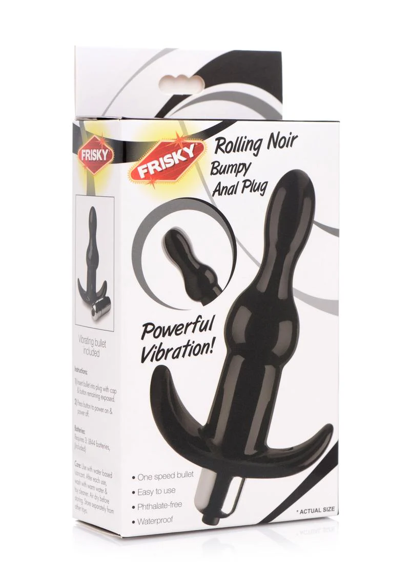 Frisky Rolling Noir Bumpy Anal Plug - Image 4