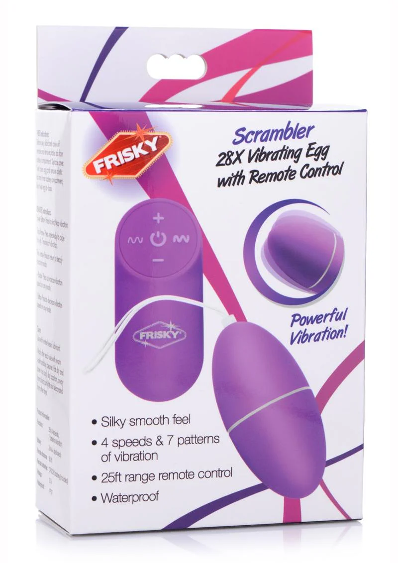 Frisky Scrambler 28X Egg Vibrating with Remote Control - Image 8