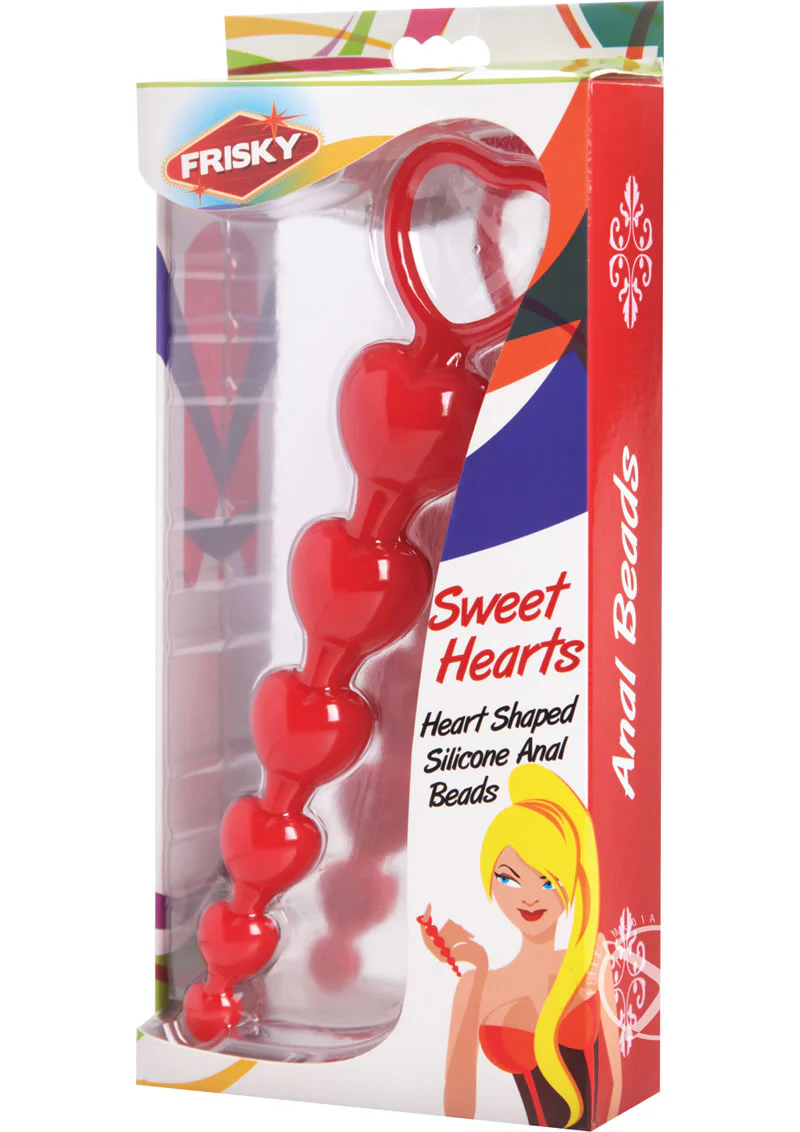 Frisky Sweet Hearts Silicone Anal Beads - Image 2