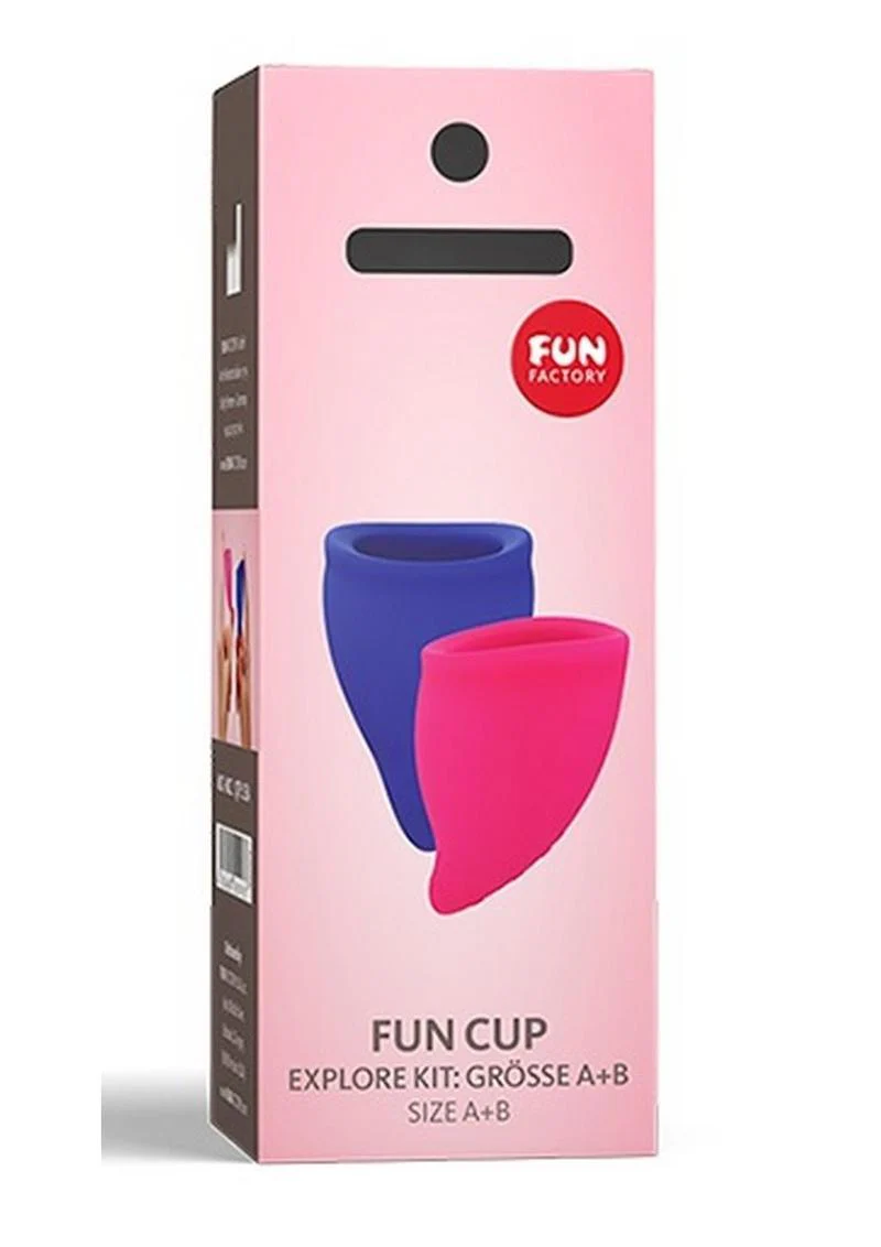 Fun Factory Fun Cup Explore Kit Silicone Menstrual Cup Set - Image 4