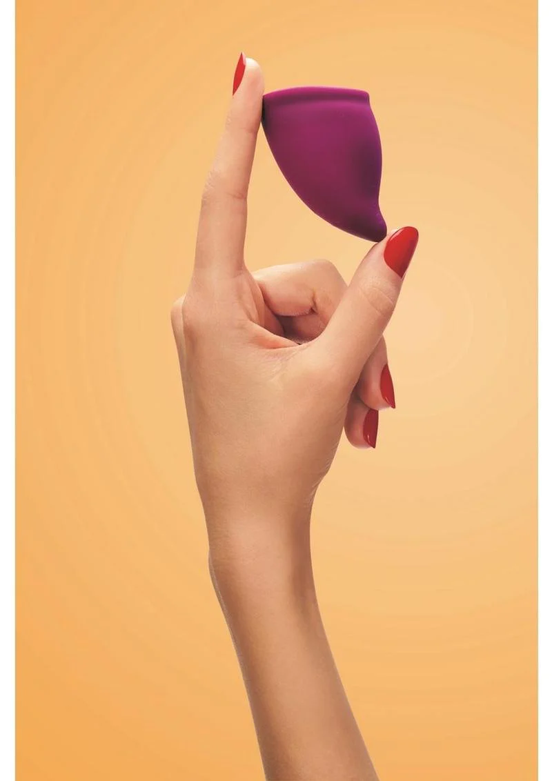Fun Factory Fun Cup Size B Grape Silicone Menstrual Cup - Image 3