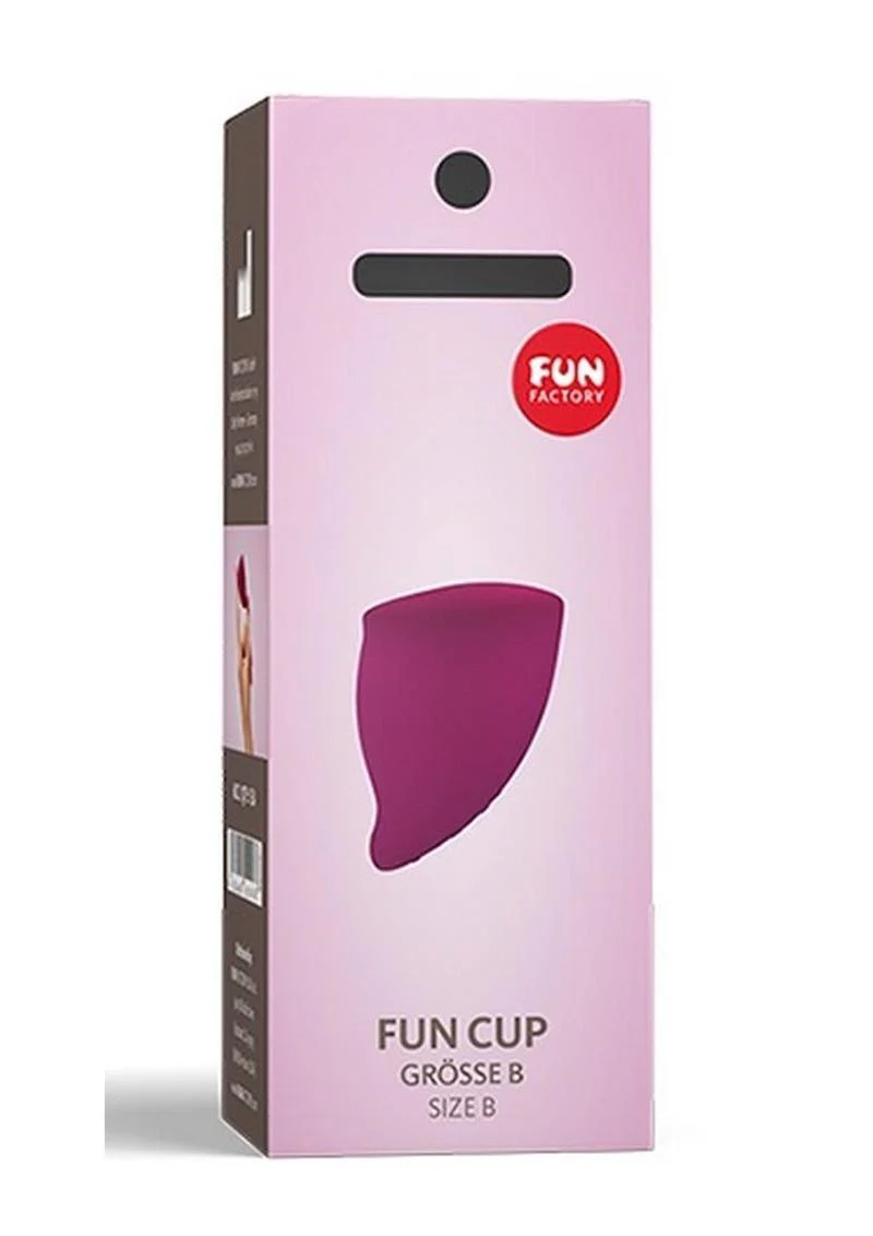 Fun Factory Fun Cup Size B Grape Silicone Menstrual Cup - Image 4