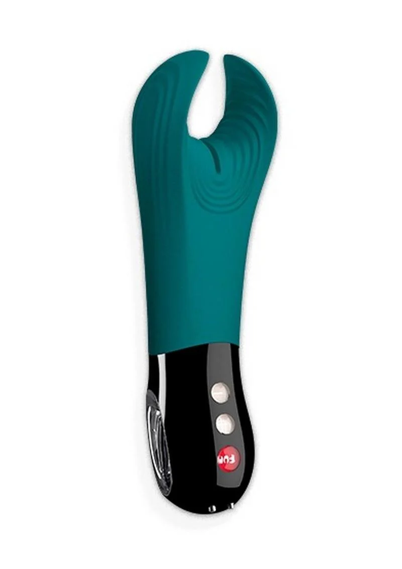 Fun Factory Manta Deep Sea Blue Silicone Vibrating Stroker - Image 2