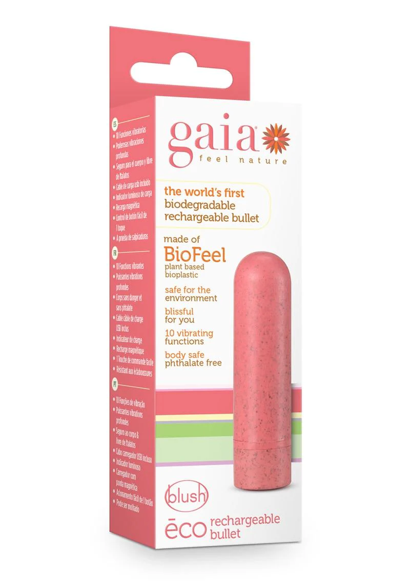Gaia Eco Biodegradable Rechargeable Bullet Vibrator - Image 7
