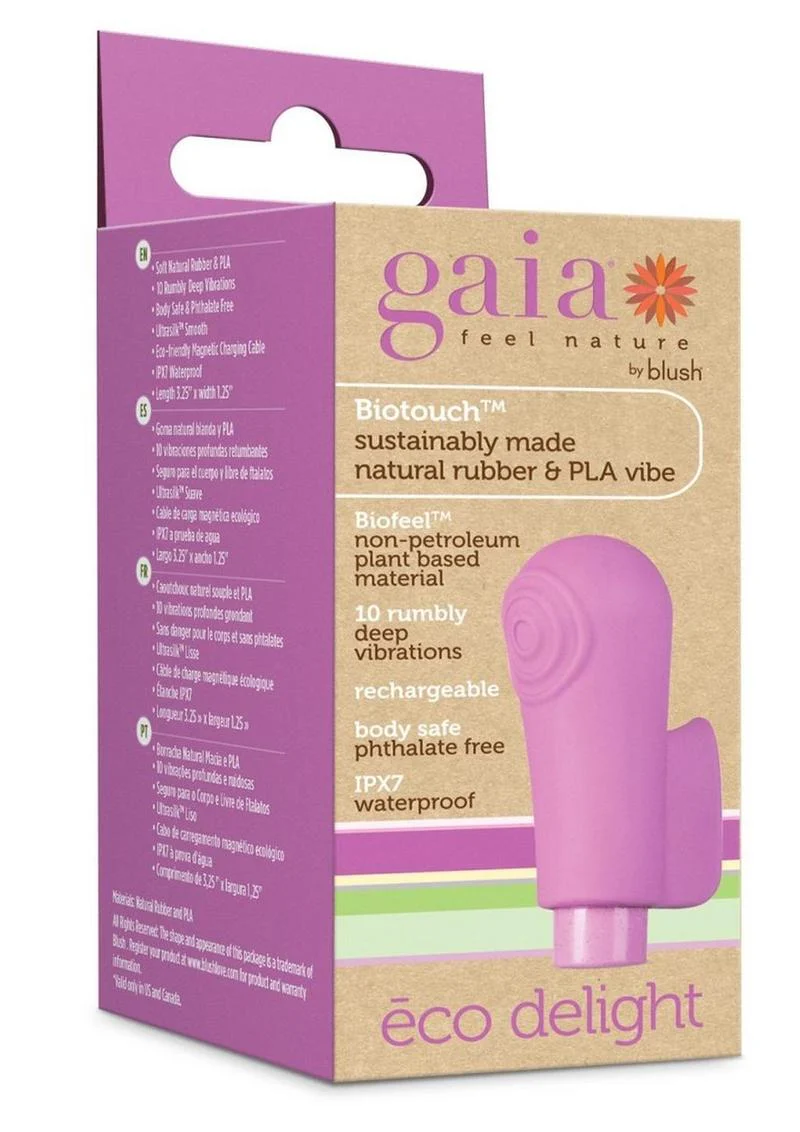 Gaia Eco Delight Rechargeable Plant-Based Silicone Vibrator - Image 3