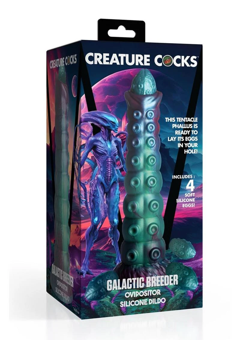 Galactic Breeder Ovipositor Silicone Dildo With Soft Silicone Eggs - Image 4