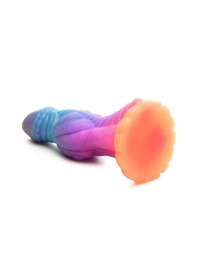 Galactic Cock Alien Creature Glow in the Dark Silicone Dildo - Image 3