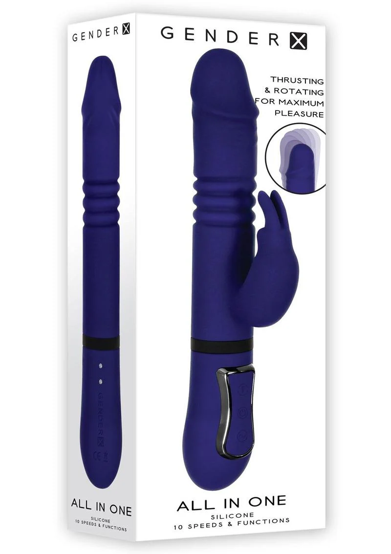 Gender X All-in-One Rechargeable Silicone Rabbit Vibrator - Image 4