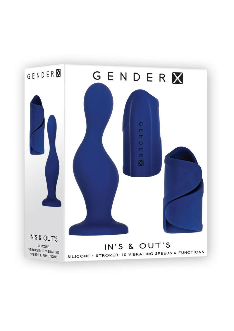 Gender X In's and Out's Silicone Dildo and Stroker Set - Image 4