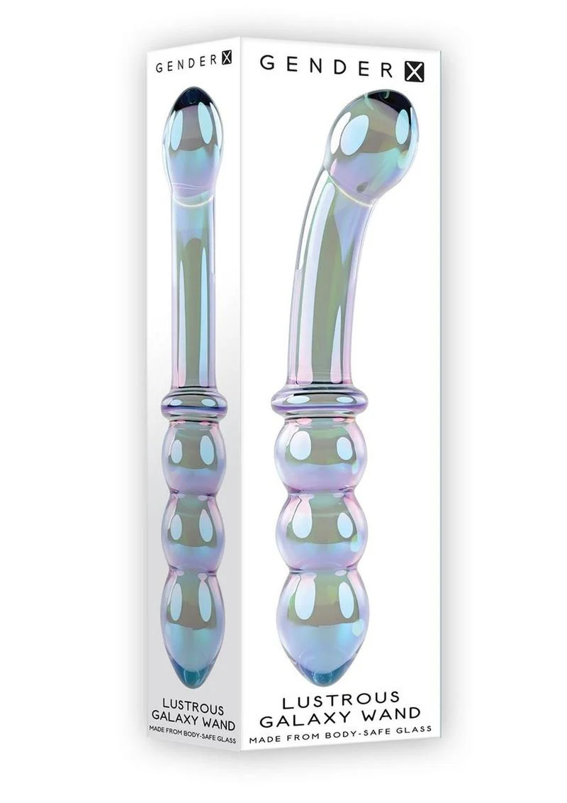 Gender X Lustrous Galaxy Wand Glass Dildo - Image 4