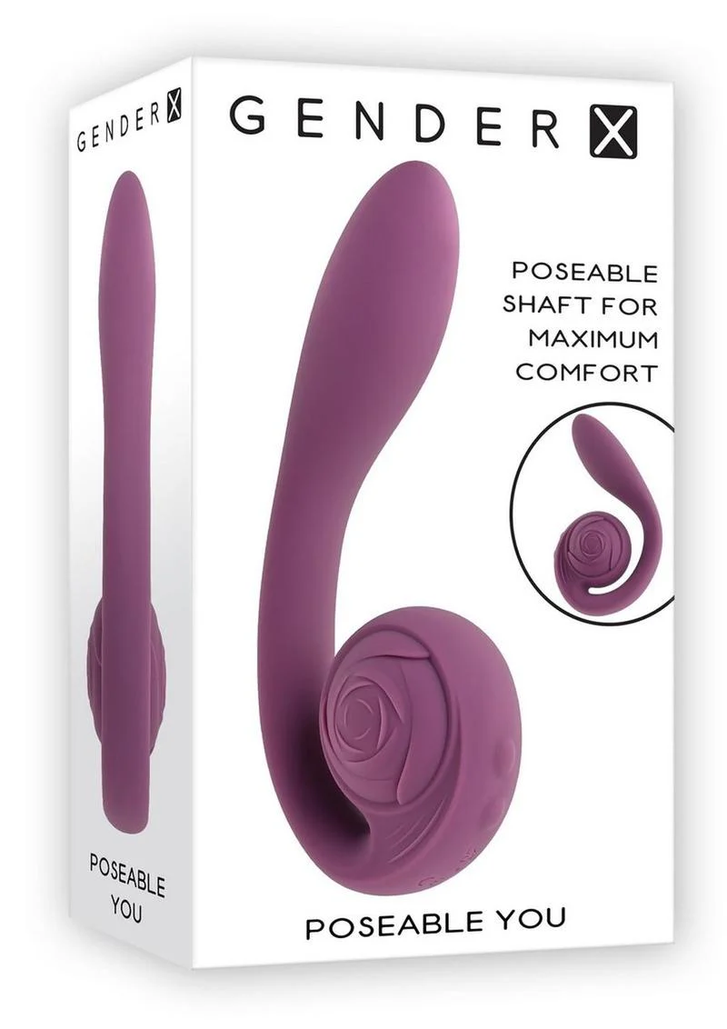 Gender X Poseable You Rechargeable Silicone Vibrating Dildo - Image 4