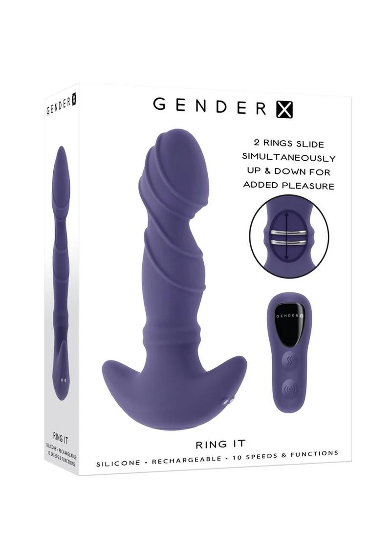 Gender X Ring It Silicone Rechargeable Anal Plug - Image 4