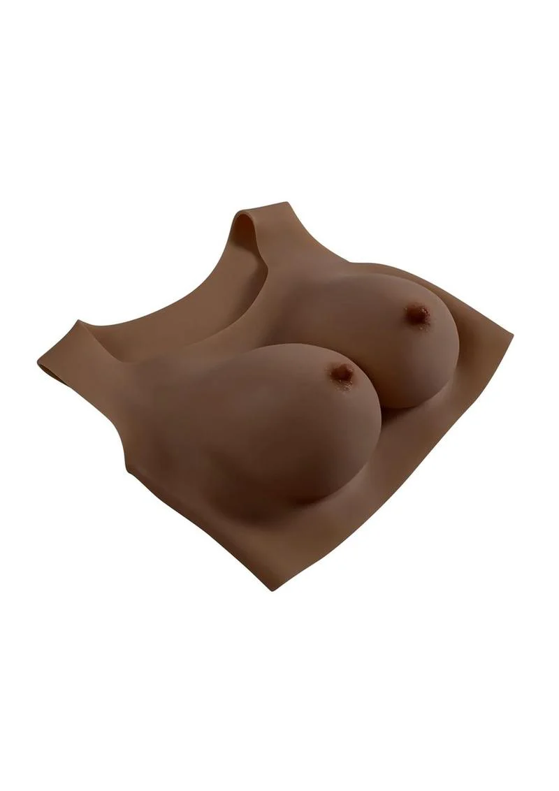 Gender X Undergarments Plate D-Cup – Breastplate in Chocolate - Image 3
