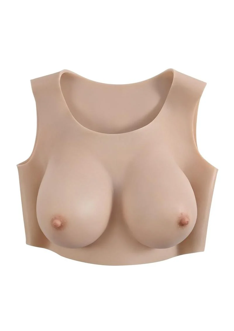 Gender X Undergarments Plate D-Cup – Breastplate in Chocolate - Image 4