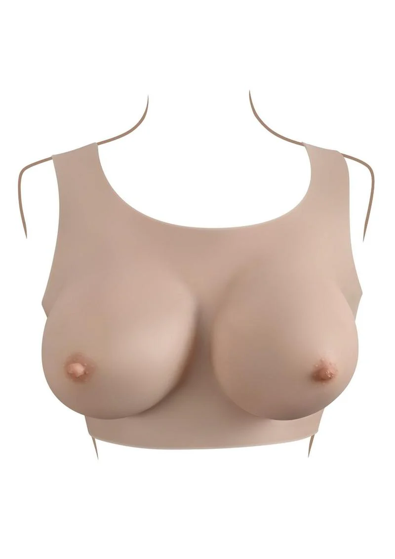 Gender X Undergarments Plate D-Cup – Breastplate in Chocolate - Image 6