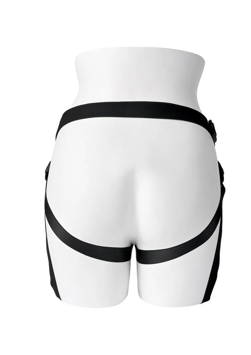 GenderX Pleasure Harness Adjustable Leather Strap-On - Image 3