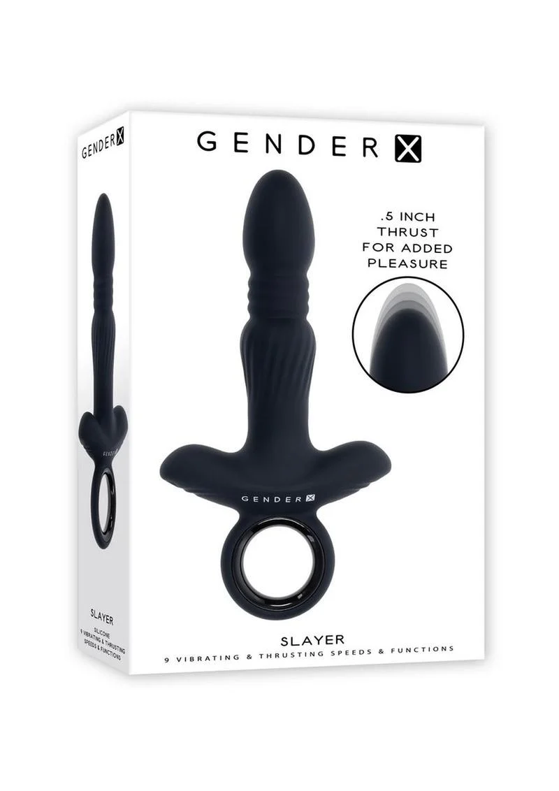 Gender X Slayer Rechargeable Thrusting Anal Vibrator - Image 4