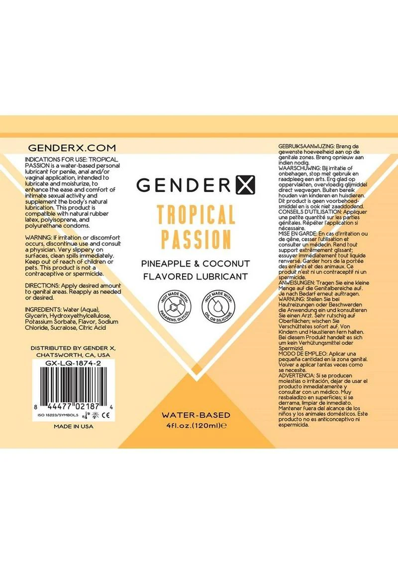GenderX Tropical Passion Lubricant - Image 4