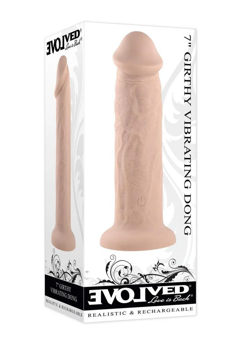 Girthy Vibrating Rechargeable Silicone Dildo - Image 7