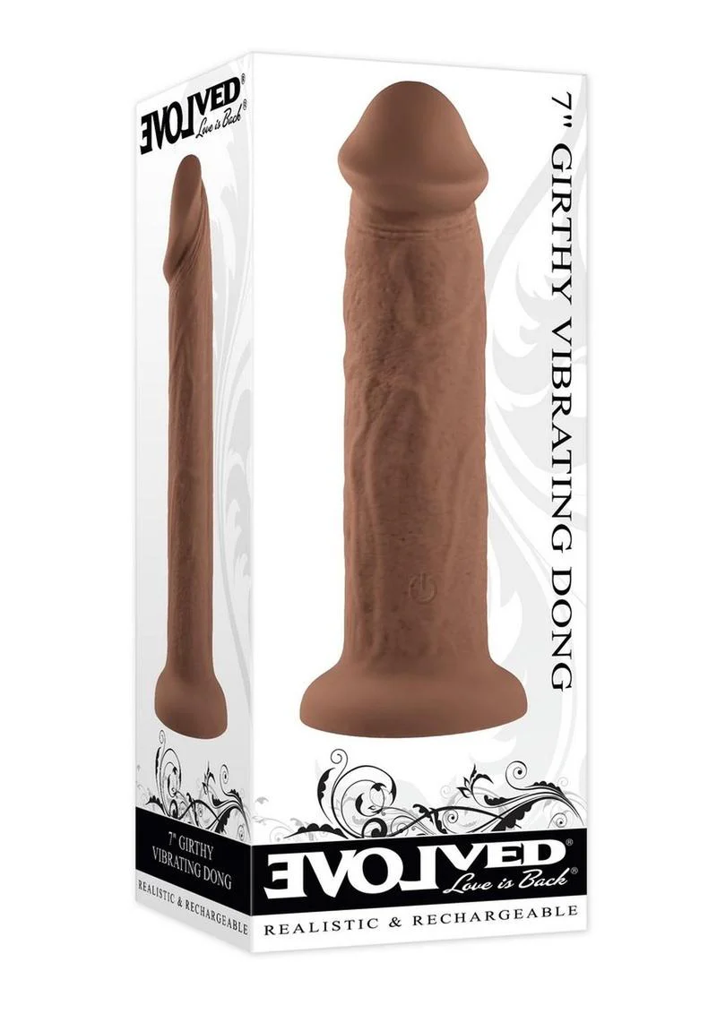 Girthy Vibrating Rechargeable Silicone Dildo - Image 8