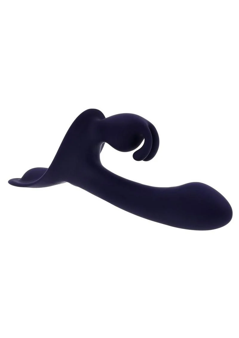 Giving Vibes Silicone Triple Stimulation Strap-On - Image 2