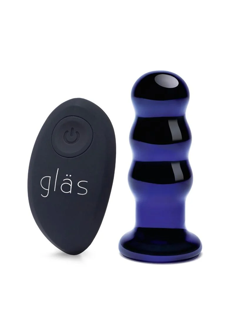 Gläs 3.5 Inch Rechargeable Remote Beaded Butt Plug