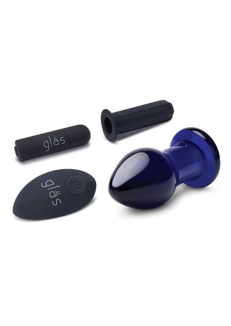 Gläs 3.5 Inch Rechargeable Vibrating Glass Butt Plug - Image 2