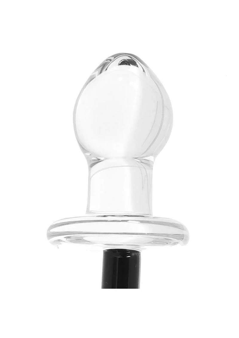 Gläs 3 Inch Horse Tail Hand Blown Glass Butt Plug - Image 3
